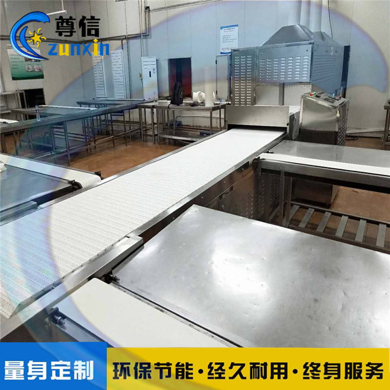 多功能微波加热隧道炉中小学热链盒饭微波加热设备尊信微波炉