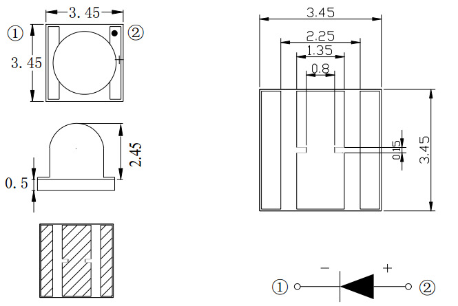 3535led灯珠_3535led灯珠1w3w410nm牙科光固化机大功率uv紫外线led灯