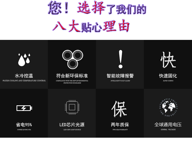 实验设备_高能量uv灯水冷uvled光源紫外线胶水uv实验
