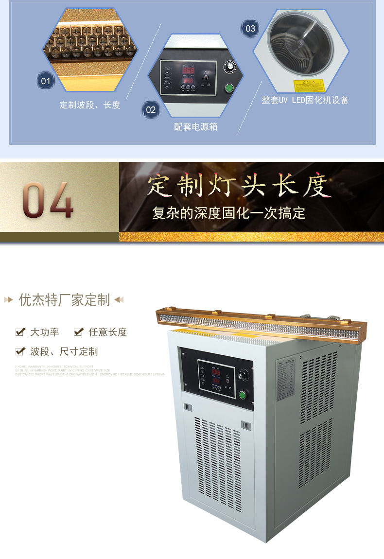 定制uvled固化灯_定制UVLED固化灯设备YJT-CT3-150丝印移印自动化快速印刷光固化