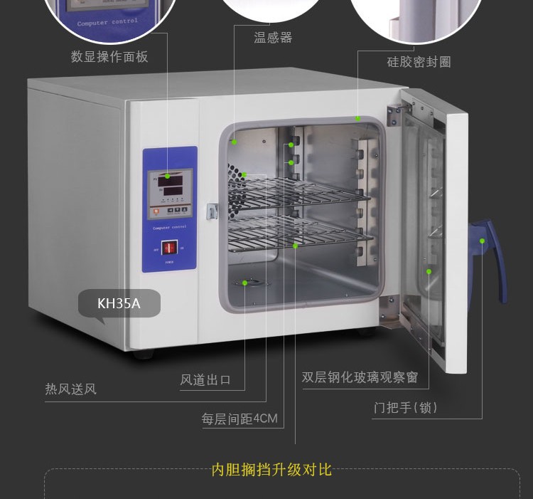 干燥箱烘箱电热恒温鼓风干燥箱工业恒温电烤箱谷物杂粮烘干箱