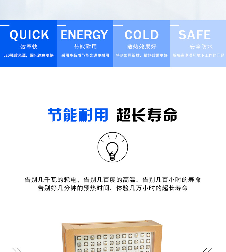 烘干固化设备_低温水冷UVLED点光源固化机承印面光固胶水油墨印刷大功率uv固化