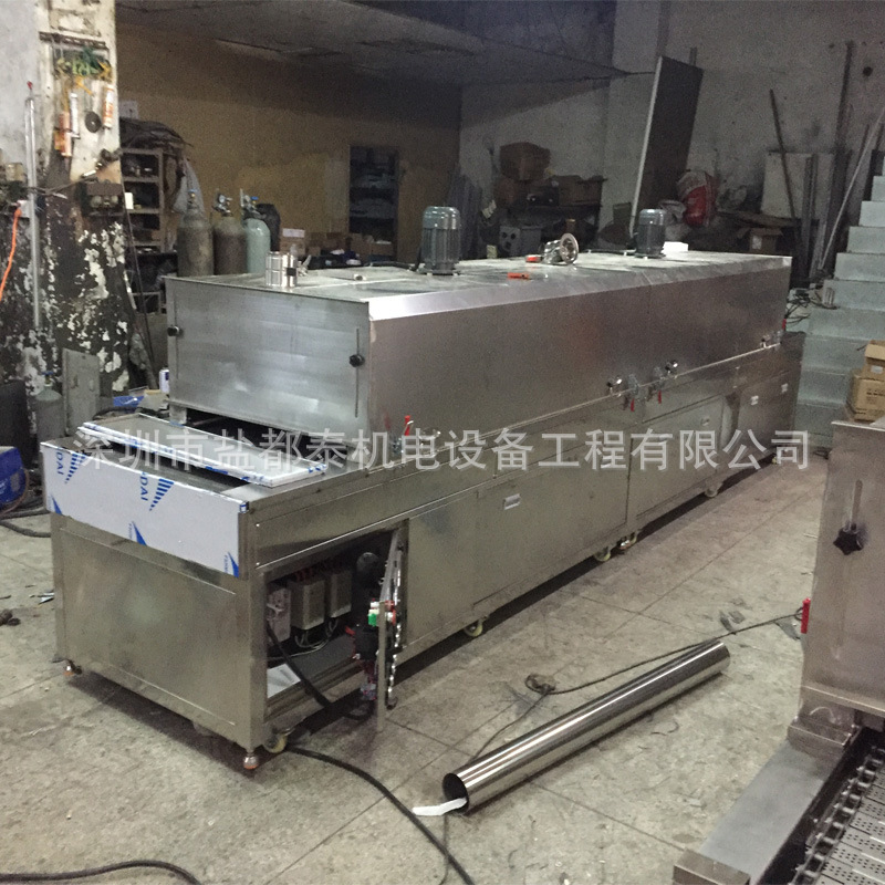 流水线烘箱_东莞市厂家非标定制铁氟龙隧道炉流水线烘箱可高温500度