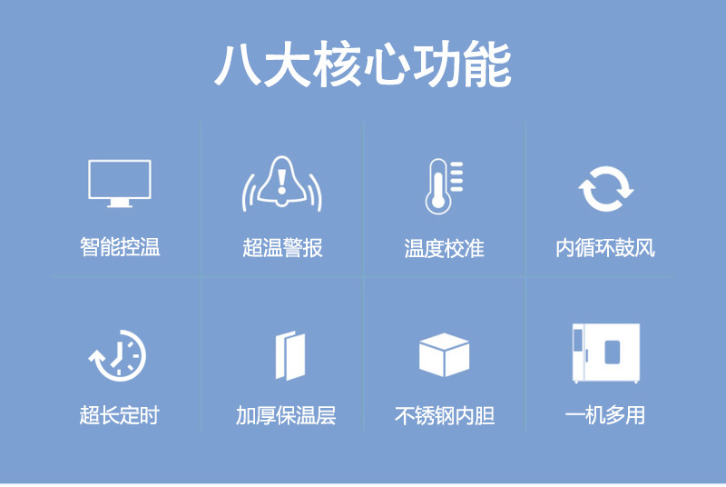 实验室恒温鼓风干燥箱烘箱恒温箱工业烤箱大灯中药材烘干箱烘干机