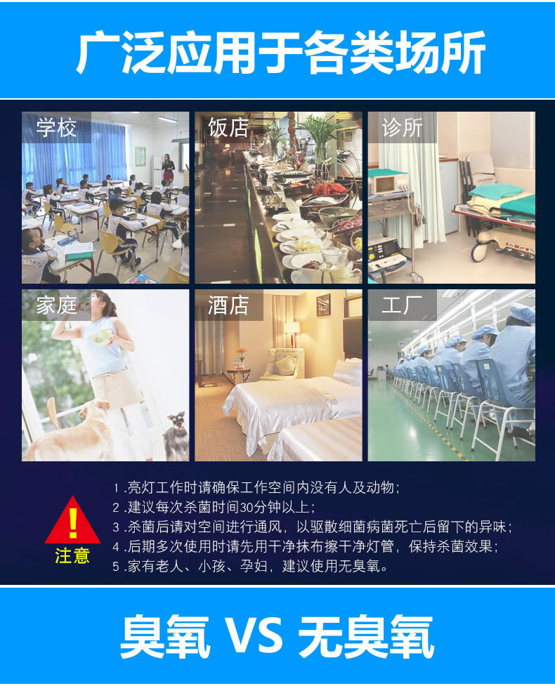 LED杀菌灯管365NM消毒395NUV除螨T5一体家用幼儿园紫外线消毒灯