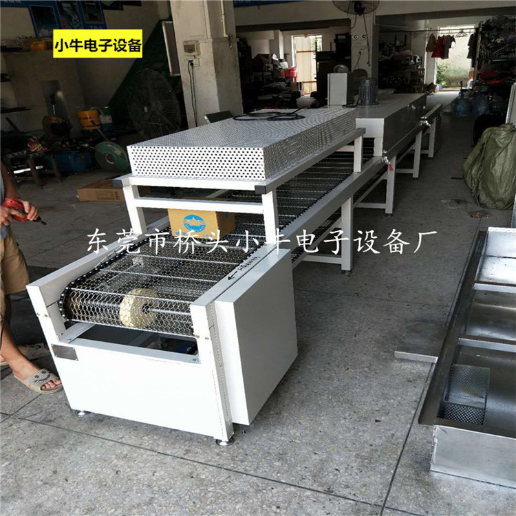 烘干固化设备_定制耐高温烘烤线隧道炉网带线喷油生产线电热恒温烤箱流水线