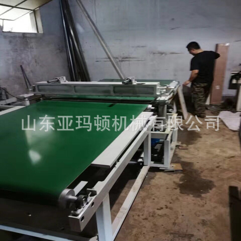 专业定做广告电视背景墙淋涂机大型环保不起泡UV光油机固化机