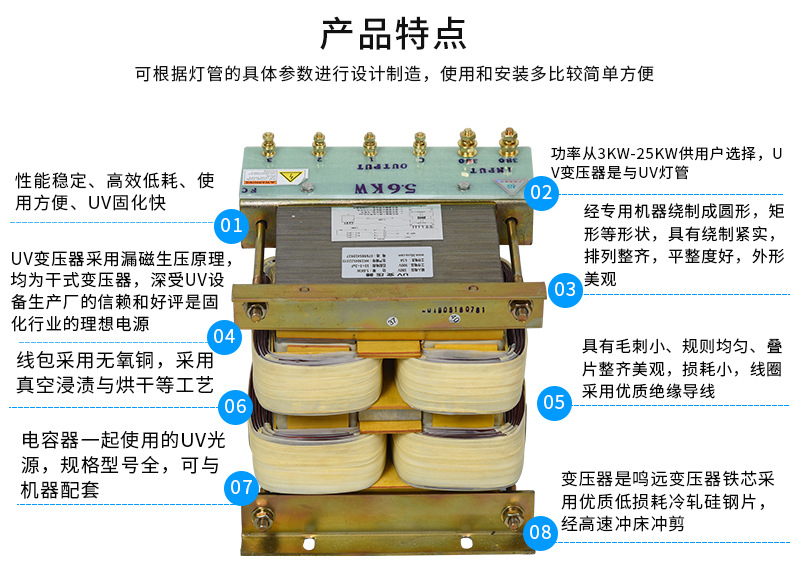 烘干固化设备_东莞厂家直销uv固化变压器四件套3kw-12kw高效节能uv灯光源四件套