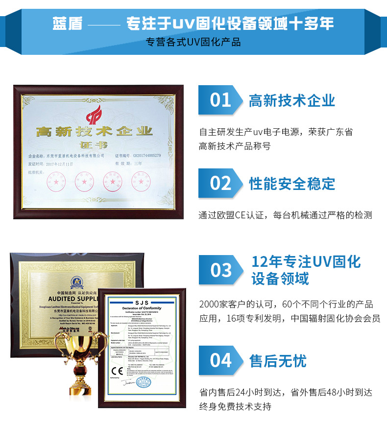 紫外线灯管_厂家定制uv固化灯涂装uv固化机uv固化uv胶固化蓝盾