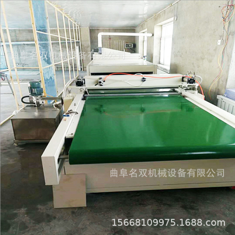 涂装机_瓷砖均匀上漆淋涂机木工机械UV固化淋涂机生产线上门安装调试