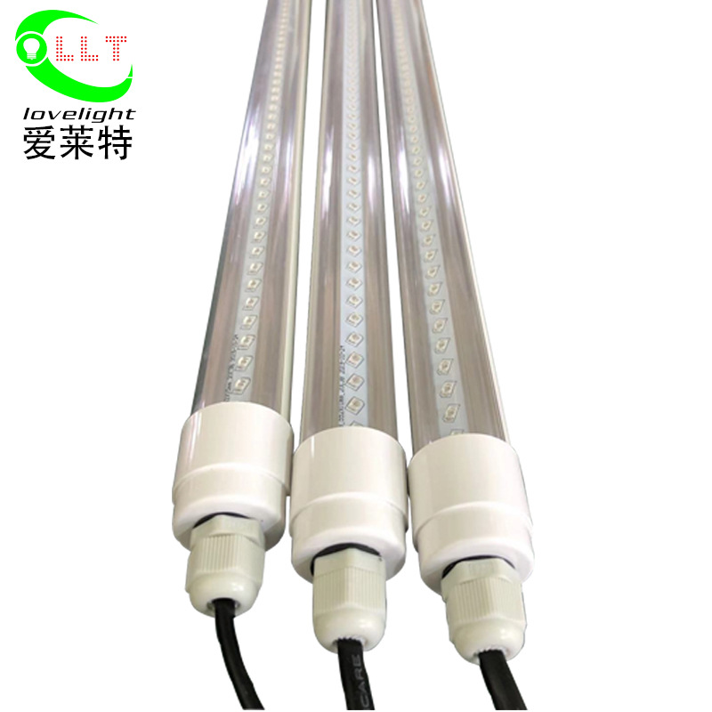 T8一体化LED紫光灯管395NM固化灯紫外线消毒诱蚊UV紫外灯管植物灯