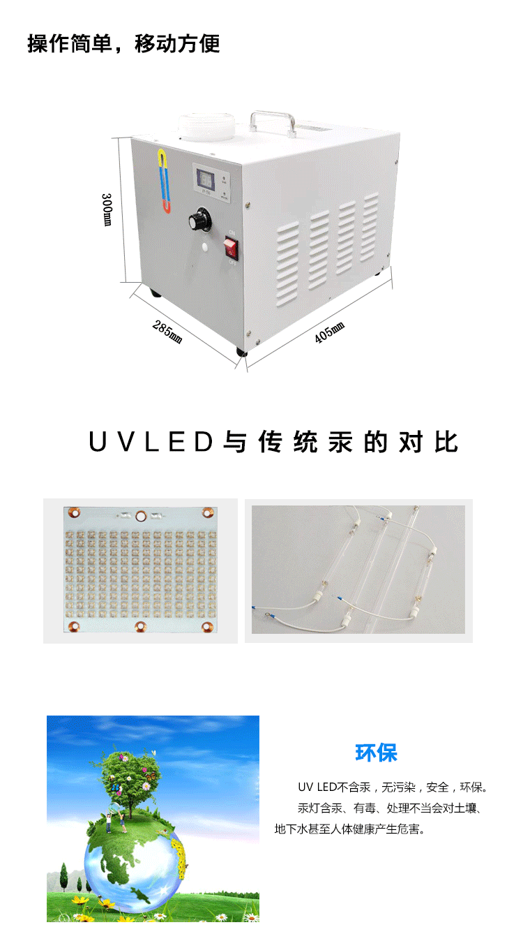 紫外线固化灯_uvled紫外线固化灯木器uv漆木蜡油手提式蓝光固化机