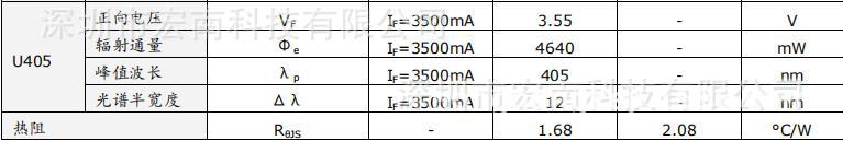 紫外线灯珠_NVSU333A-C405nm365nm紫外线UVLED灯珠日亚NICHIA
