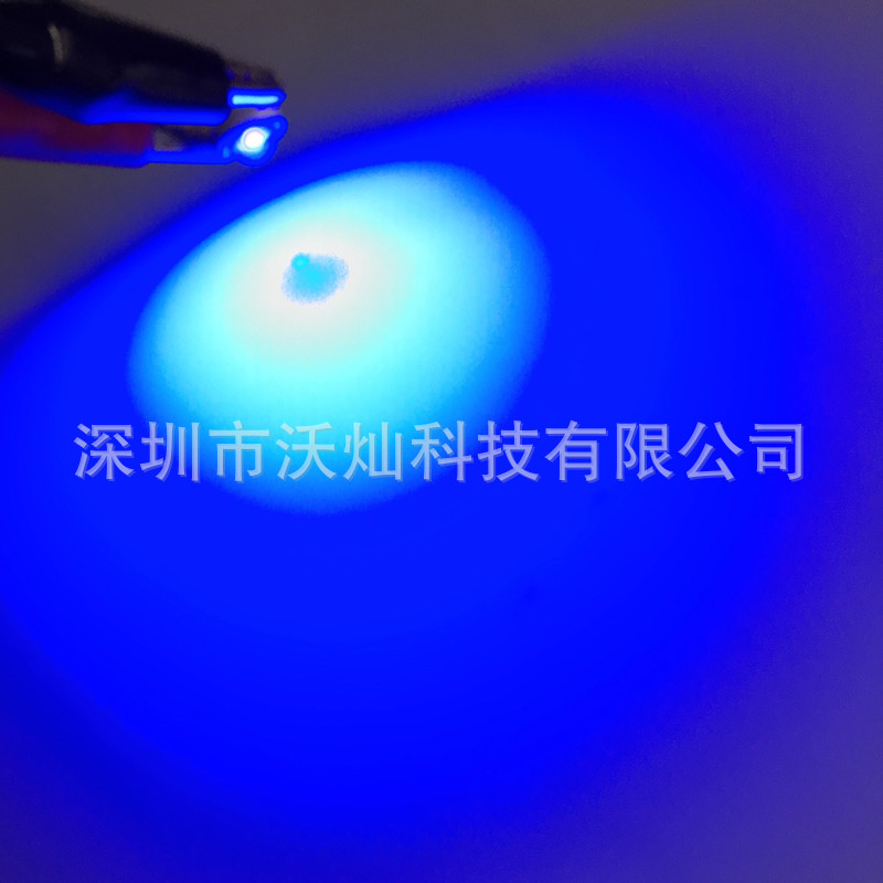 3W大功率LED紫光365nm杀菌消毒验钞美甲油墨UV固化紫外线灯珠