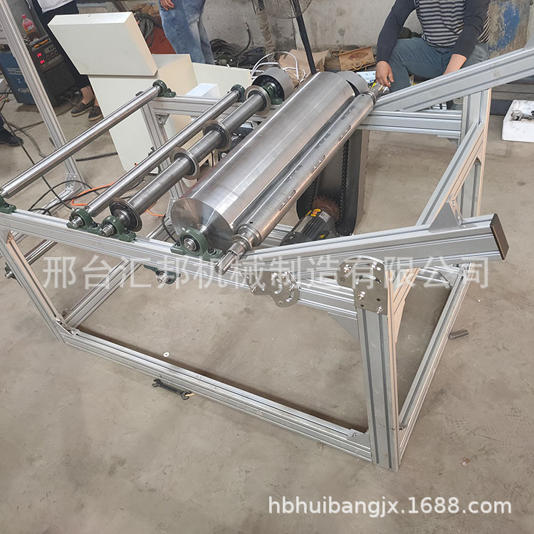 分切收卷机输送机_全自动分切收卷机输送机静电级网帘无纺布口罩设备
