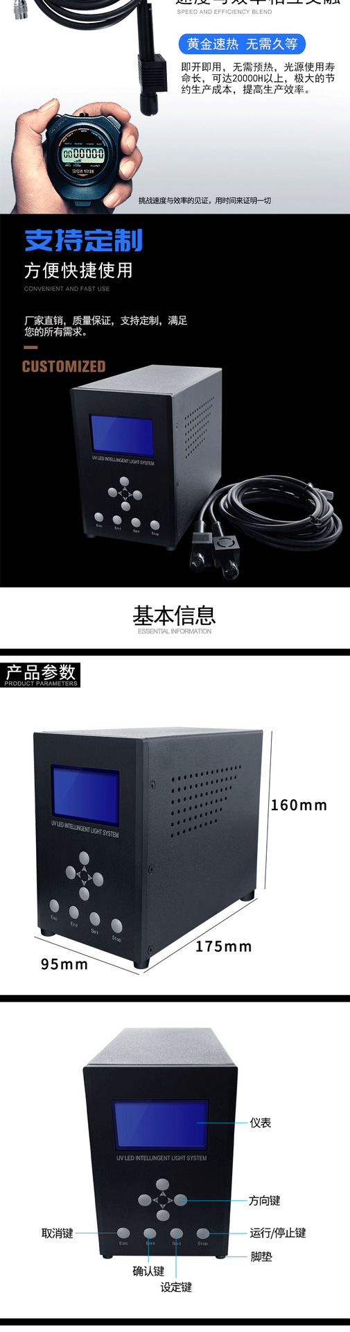 uvled点胶固化机uv胶水固化机uvled点光源紫外线led固化机