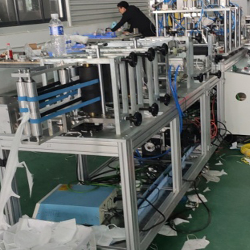 加工机器_厂家供应全自动n95高速口罩打片机口罩加工机器
