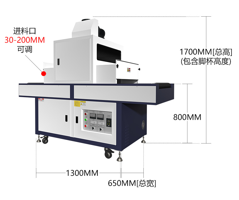 LY400-2紫外线UV固化机输送式UV胶固化炉6kw大功率汞灯UV照射机