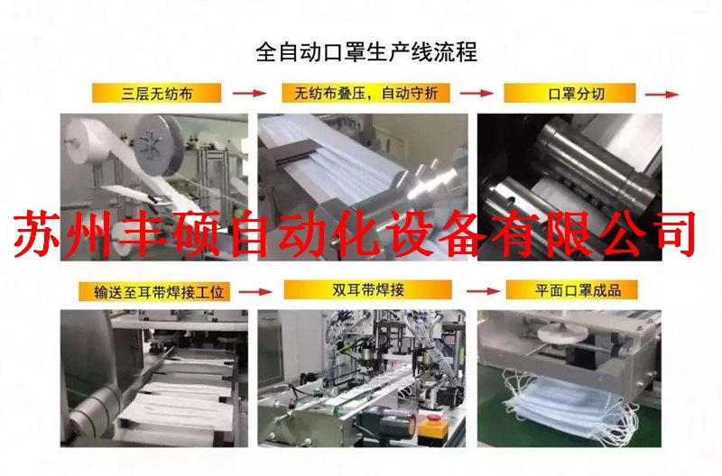 加工机器_半自动口罩机口罩耳带生产流水线一拖二口罩加工厂家定制