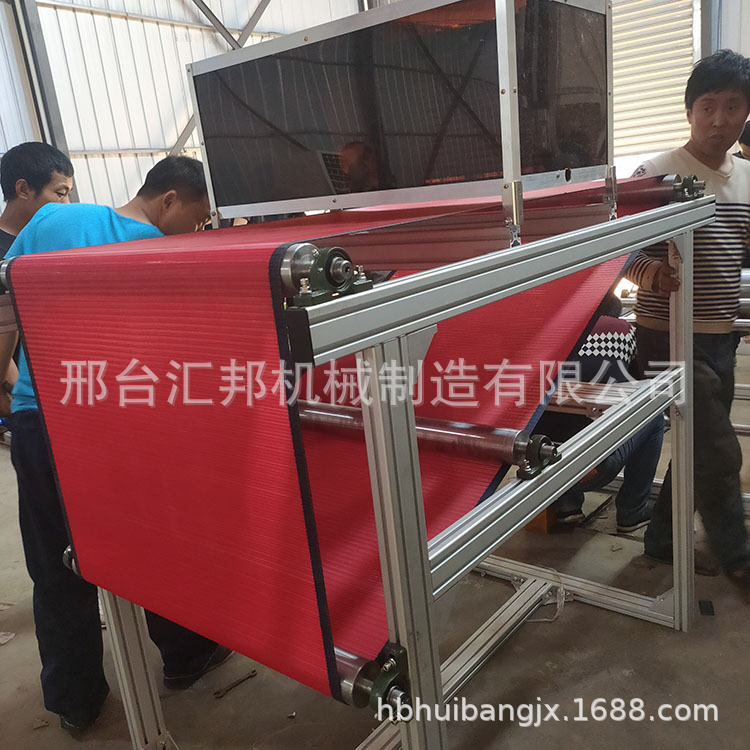 分切收卷机输送机_全自动分切收卷机输送机静电级网帘无纺布口罩设备