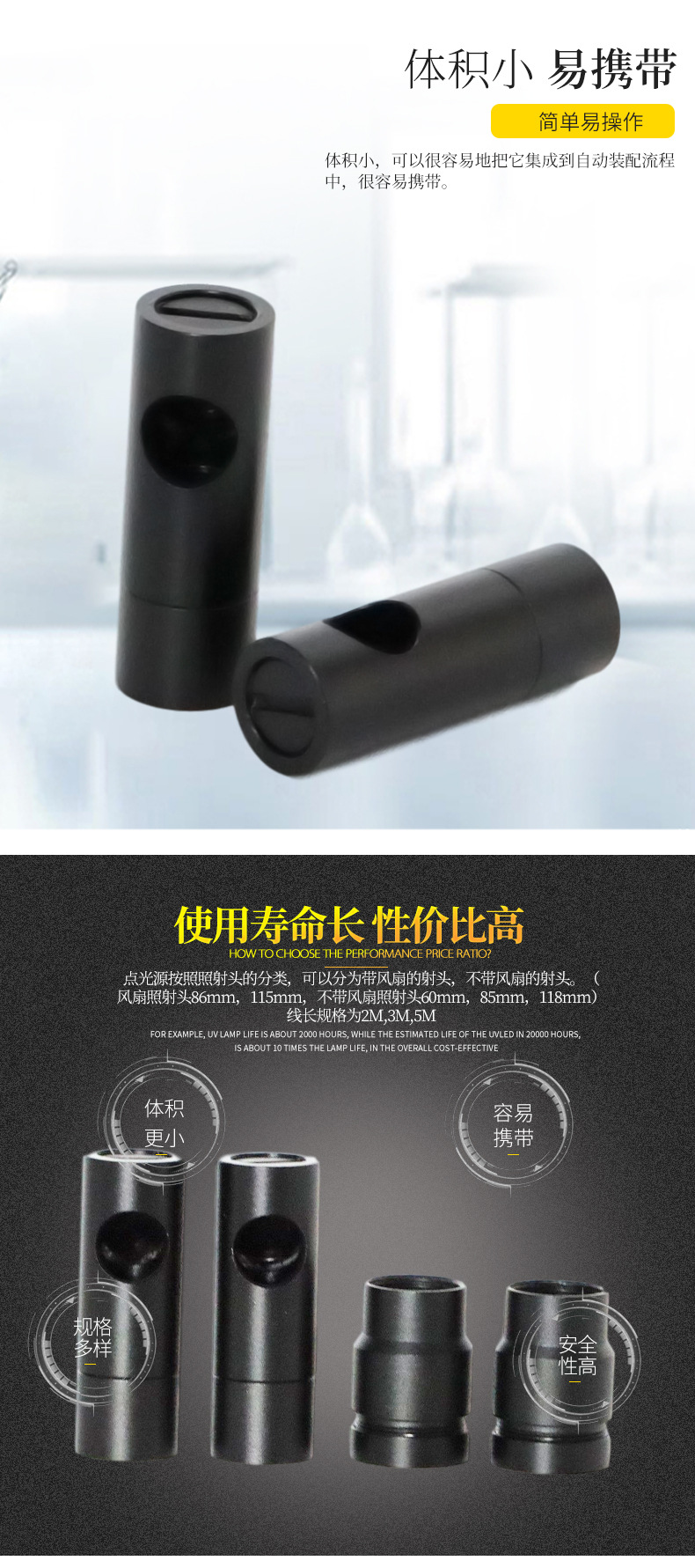 厂家直销/专业生产uv点光源LED固化灯UV点光源固化机工业镜头