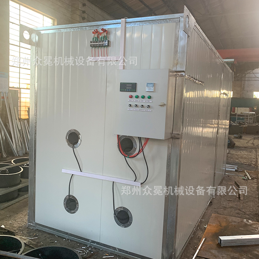 箱式干燥设备_食物烘干机器众冕食品隧道式烘干机热风炉烘干房