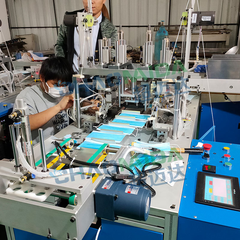 平面口罩机_厂家现货直销n95口罩机一次性防疫设备一拖二平面口罩机