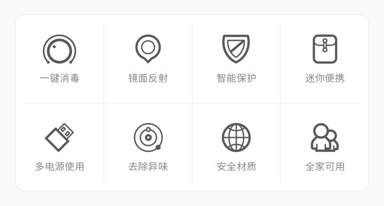 紫外线消毒机_口罩紫外线一键杀菌盒安抚奶嘴假牙59秒便携uvc