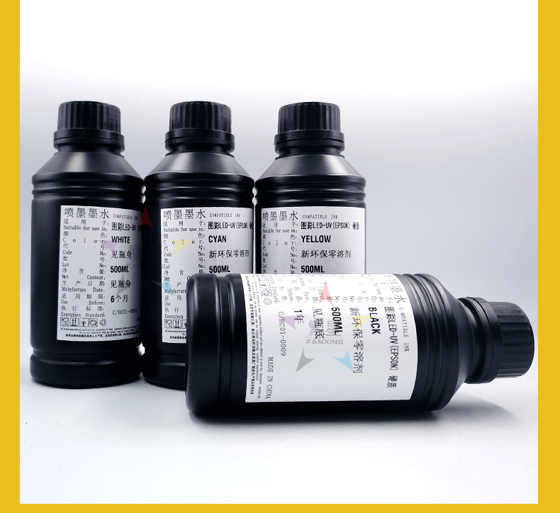 uv墨水适用爱普生XP600TX800硬性软性平板打印机UV固化墨水油墨