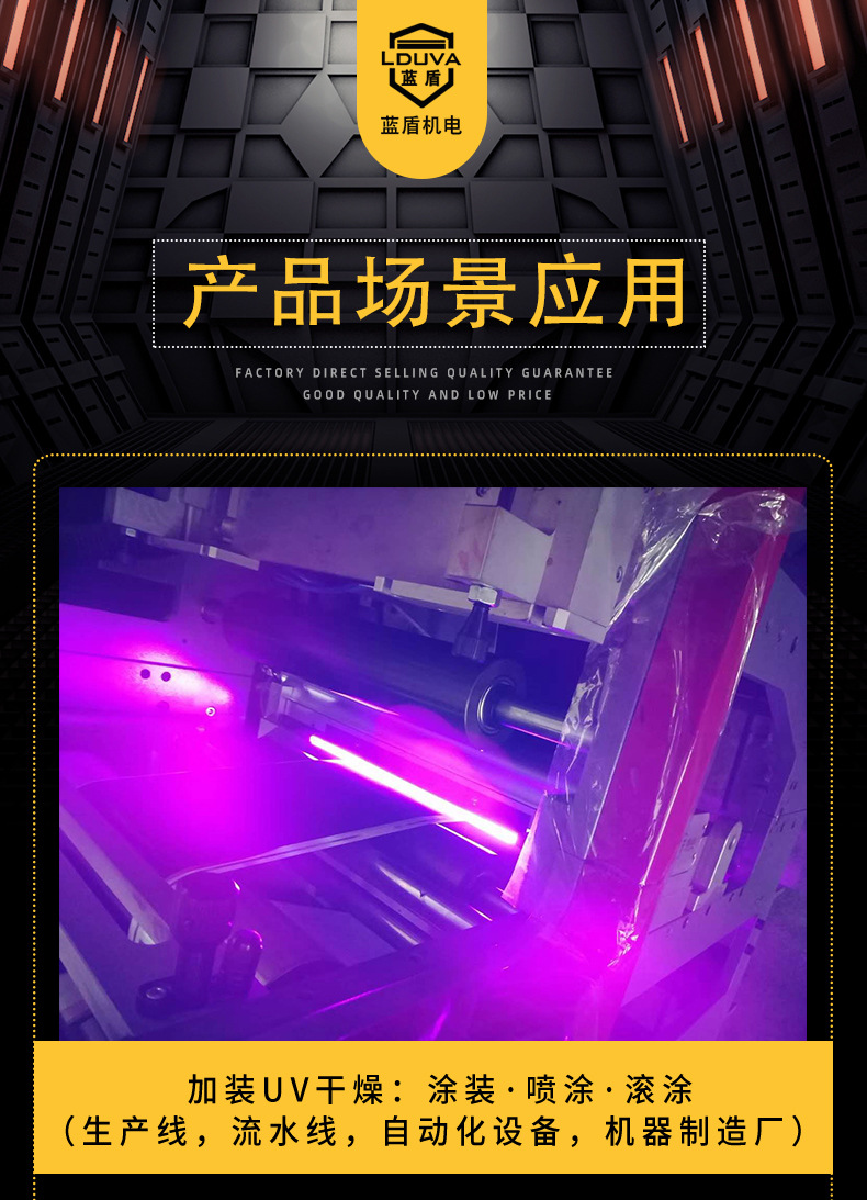 蓝盾油墨速干风冷紫外线灯uv机395nm小型手提uvled固化机现货