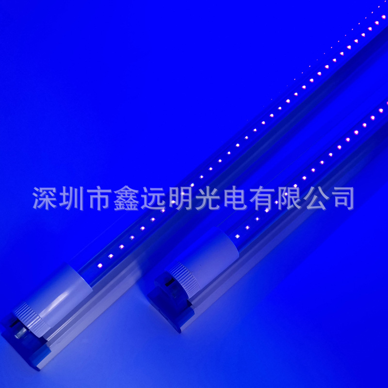 LED紫外线杀菌灯管T8紫光玻璃灯管365nm灯管UV杀菌灯管学校消毒灯