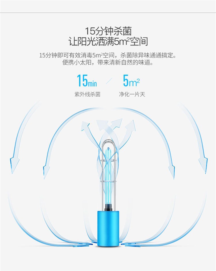 空气净化器_usb紫外线杀菌灯除螨防霉消毒灯uv杀菌灯空气净化器u-60