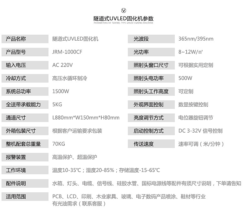 uvled固化烘干线隧道炉源头厂家固化机定制涂装胶水油墨uv固化灯