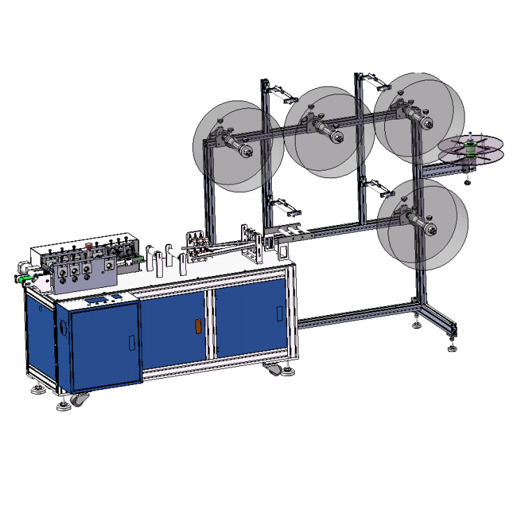 自动生产线_一拖二一次性口罩打片机自动口罩机超声波口罩自动