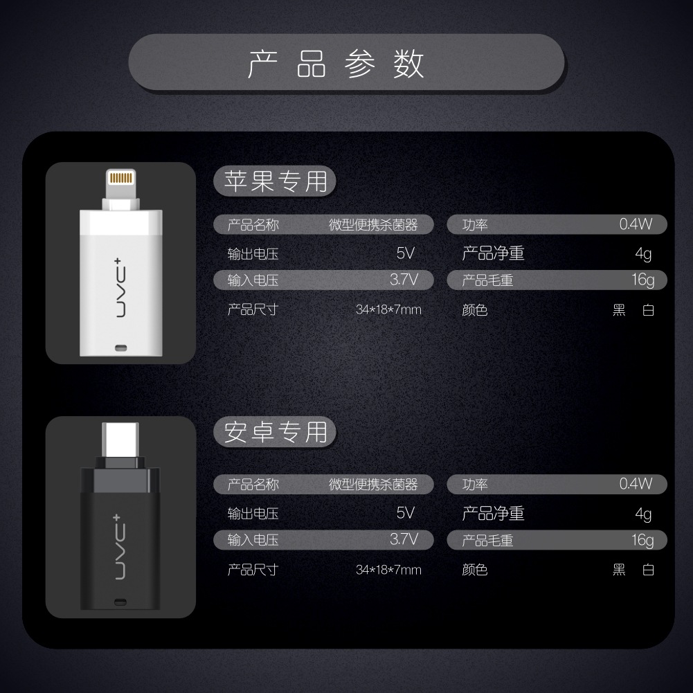 手机消毒器_工厂uvc灭菌灯手机usb消毒器led紫外线消毒灯杀菌灯便携