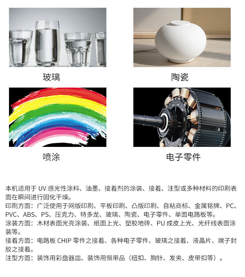 紫外线UV光固化机UV胶油墨油漆快速固化UV机烘干隧道炉