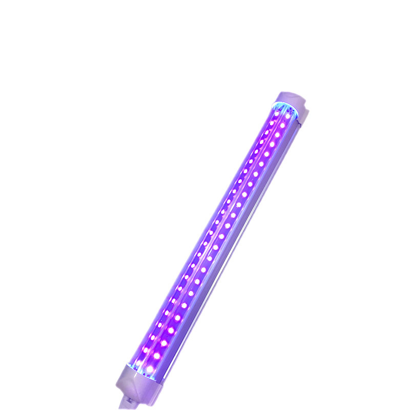 T8一体化LED紫光灯管395NM固化灯紫外线消毒诱蚊UV紫外灯管植物灯