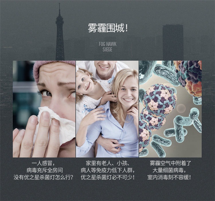 空气净化器_usb紫外线杀菌灯除螨防霉消毒灯uv杀菌灯空气净化器u-60