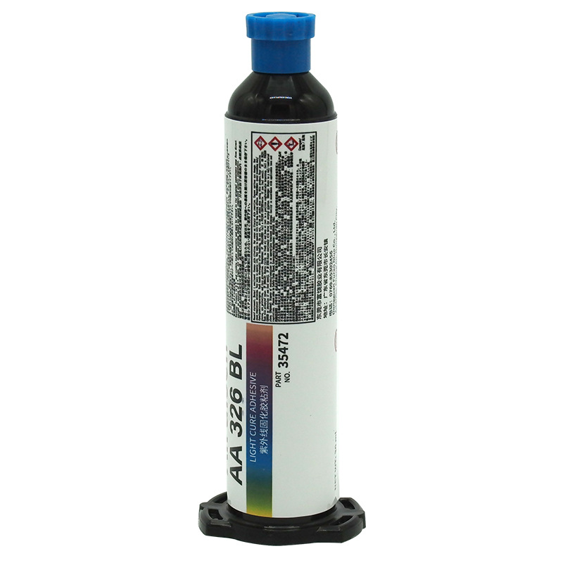 UV326BL胶水紫外线胶双重固化无影胶玻璃磁铁线圈紫外线UV固定胶