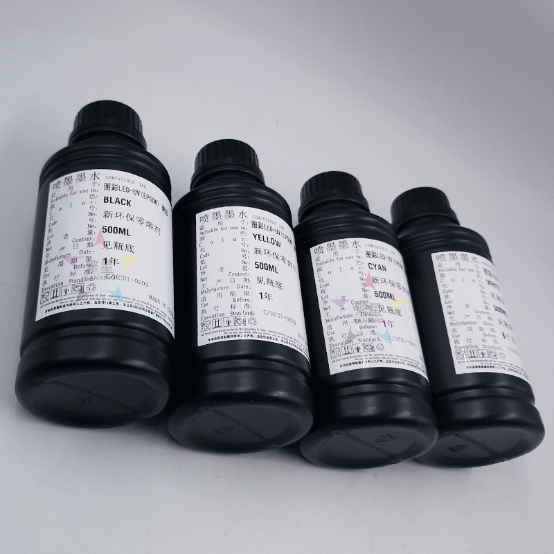 uv墨水适用爱普生XP600TX800硬性软性平板打印机UV固化墨水油墨