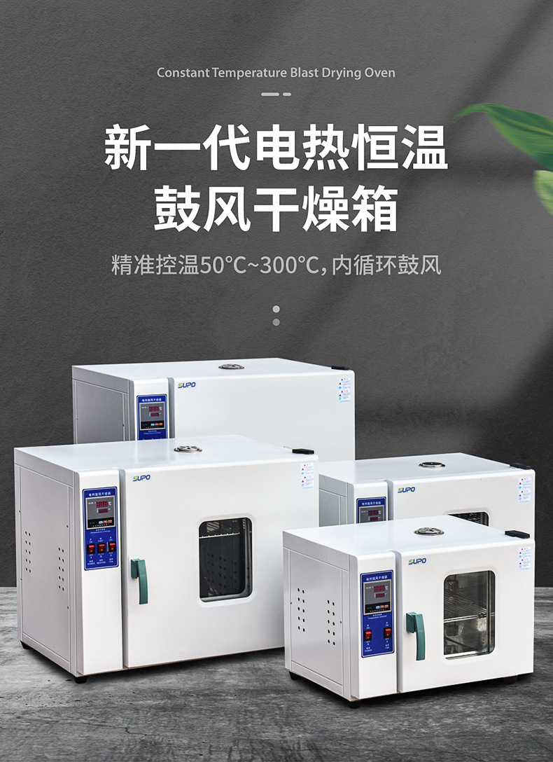 电热恒温鼓风干燥箱高温工业用热风循环烘箱烘干机烤箱小型实验室