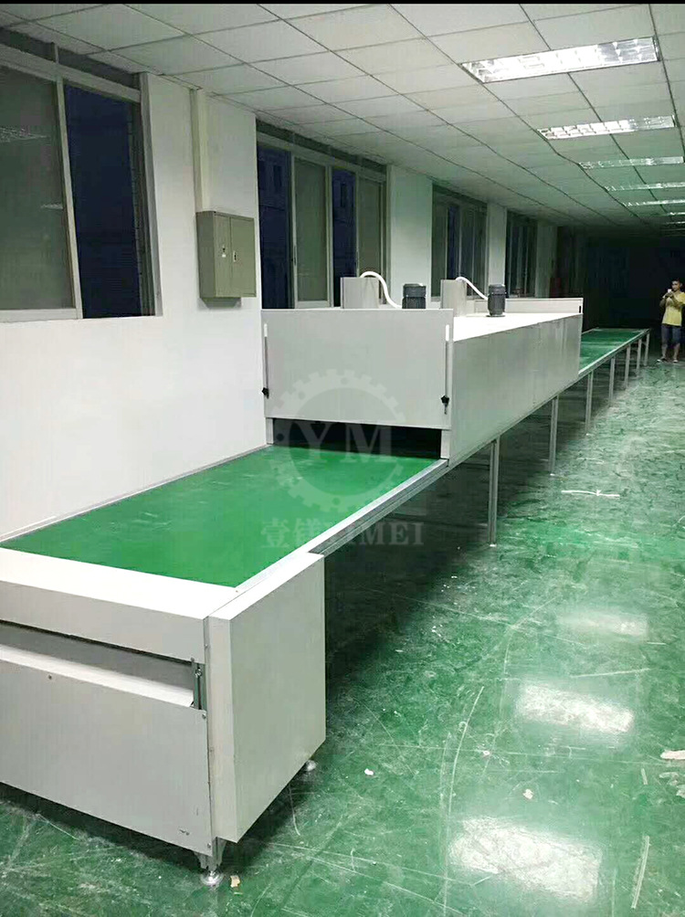 丝印拉铁氟龙网带线_五金烘干机高温电热隧道炉不锈钢烤漆线丝印拉铁氟龙网带线