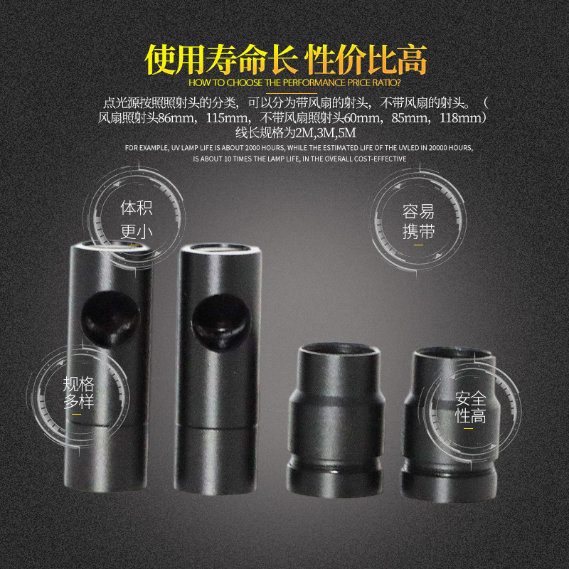 厂家直销/专业生产uv点光源LED固化灯UV点光源固化机工业镜头