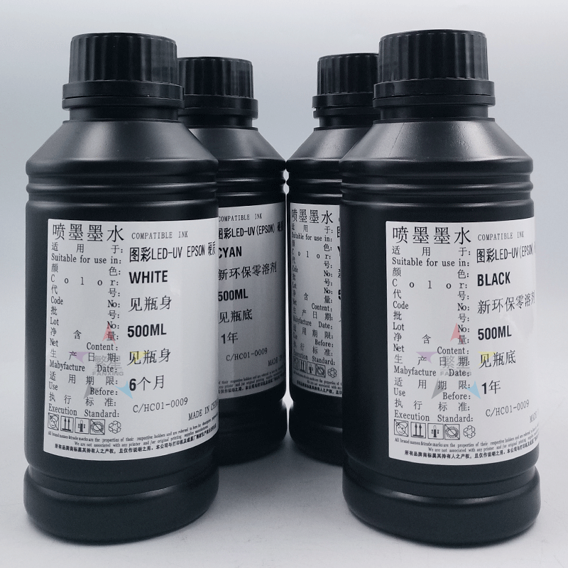 uv墨水适用爱普生XP600TX800硬性软性平板打印机UV固化墨水油墨