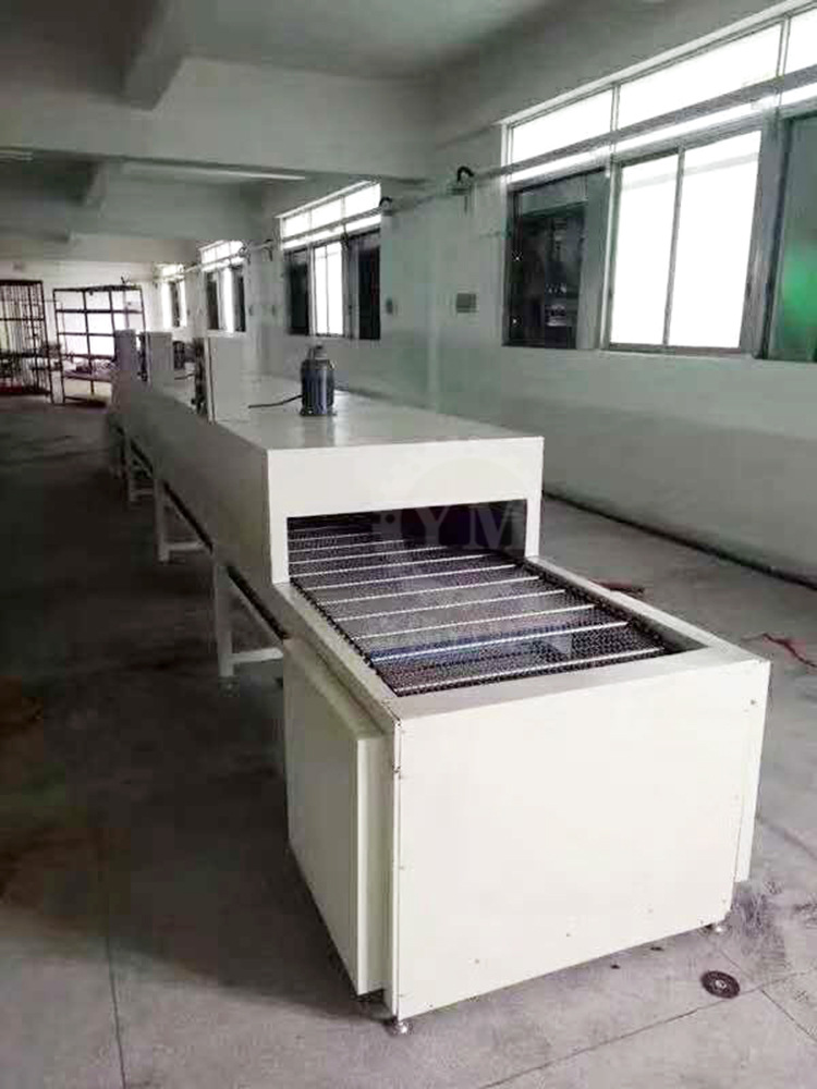 丝印拉铁氟龙网带线_五金烘干机高温电热隧道炉不锈钢烤漆线丝印拉铁氟龙网带线