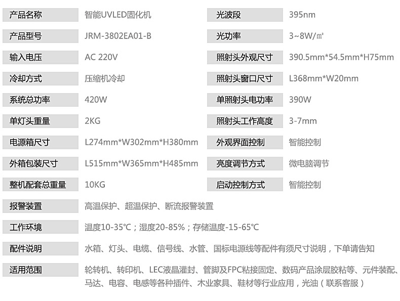 紫外线uvled固化灯智能预警控制水冷uv固化灯厂家定制紫外线设备