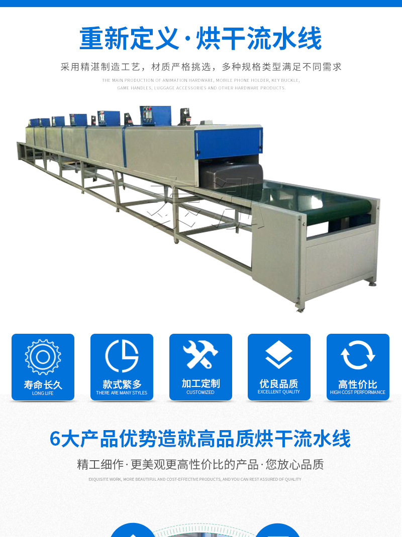 厂家直供高温烘干设备隧道炉多用全自动加热控温热风炉流水线