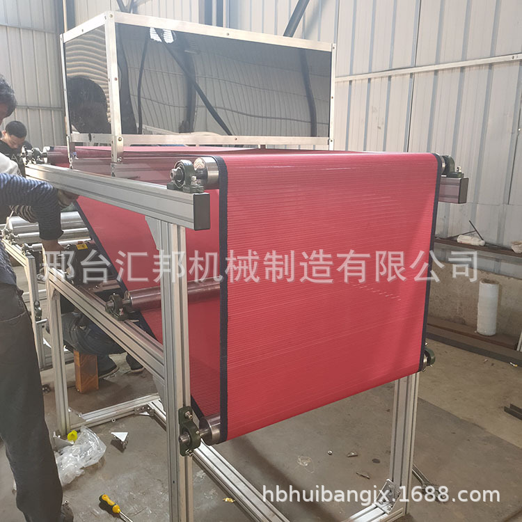 分切收卷机输送机_全自动分切收卷机输送机静电级网帘无纺布口罩设备