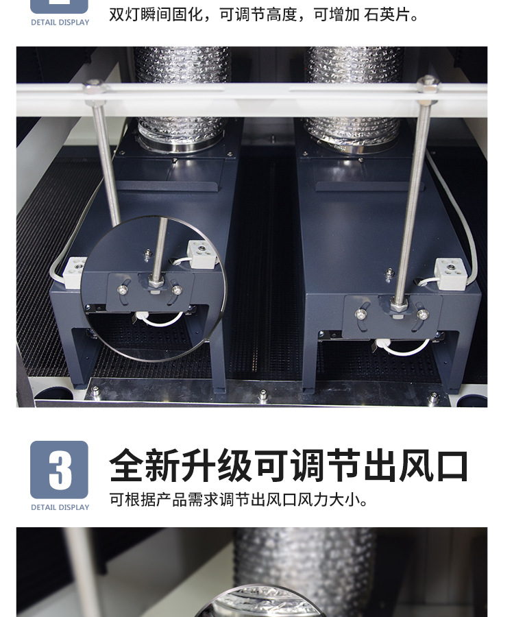 UV光固化机烘道设备丝印UV固化机6kw双灯UV机紫外线光固化炉