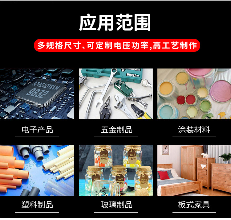 uv固化机一拖二LED无影胶固化灯uvled面光源uv胶水紫外线光固机